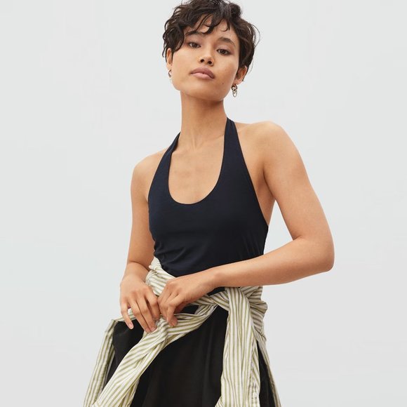 Everlane Tops - NWOT Everlane The Halter Tank Top Black Size Medium M NEW